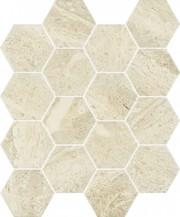 Плитка Ceramika Paradyz Sunlight Beige Prasowana Hexagon мозаика (22х25,5)